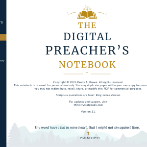 Digital Preacher's Notebook