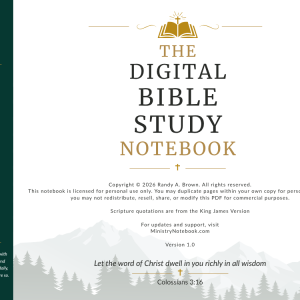 Digital Bible Study Notebook