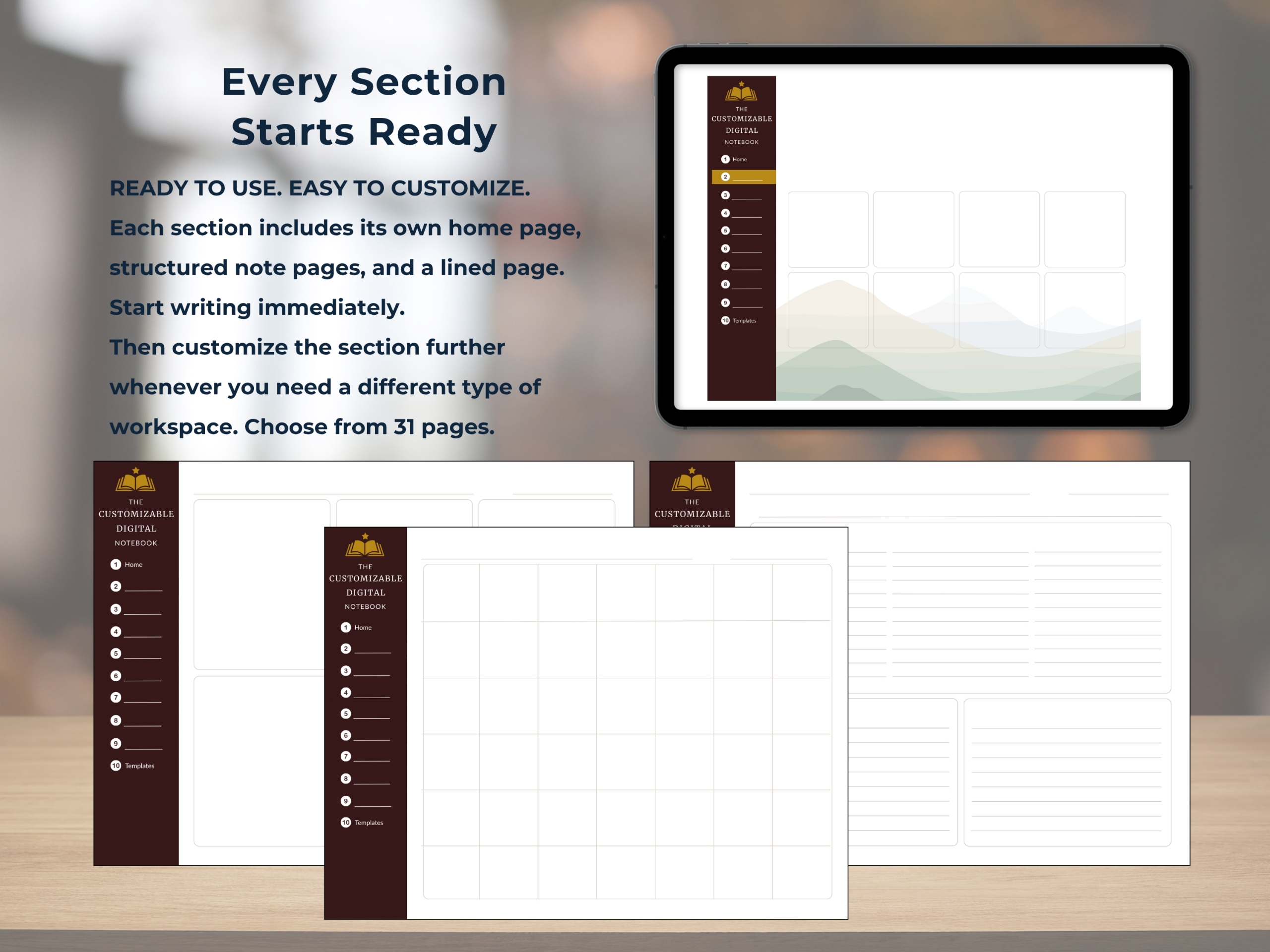 Customizable Digital Notebook - Image 3
